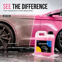 Shampoing Concentré pour Lavage Auto, Mousse Riche, pH Équilibré, Savon de Détail Automobile pour Lavage au Seau et Pistolet à Mousse, Produit d'Entretien, Dilution 1:100