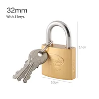 Cadenas rectangulaire universel en acier inoxydable de style chinois, petit, pour la sécurité domestique, anti-vol, ancien modèle