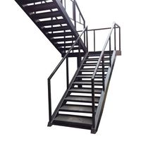 Escalier en spirale en acier préfabriqué personnalisé, escalier circulaire en métal écologique pour l'extérieur, idéal pour les bureaux et les villas