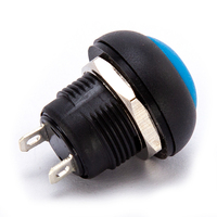 Interruptor de Botón Pequeño, Impermeable, de Reinicio Automático, Redondo, Sin Bloqueo, Pbs-33b, Negro, Blanco, Amarillo, Naranja, Azul, Verde, Rojo, 12 mm