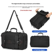Nouveau Unisexe Extra-Large Capacité Étanche Oxford Sac À Dos En Plein Air Extensible Voyage Embarquement Sac À Dos Lettre 56-77L Bagages Sac