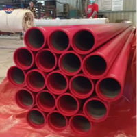 Tuyaux de protection incendie homologués FM UL, système de lutte contre l'incendie, tuyau ERW, tuyau GI, revêtement époxy/peinture rouge, tuyau d'incendie pour sprinklers
