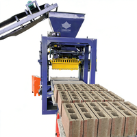 Máquina para Hacer Bloques Huecos QT4-26, Maquinaria Semiautomática para Ladrillos de Hormigón con Molde de Cemento