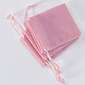 Bolsa de Regalo de Terciopelo para Joyería con Logotipo Personalizado, Bolsa Pequeña con Cordón para Joyería de Plata - Product Image 2