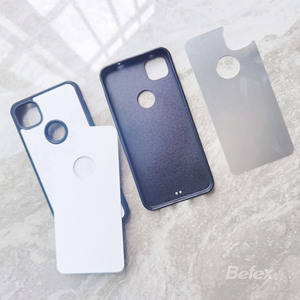 Coque de téléphone à Sublimation 2D, couverture vierge pour <span class=keywords><strong>Google</strong></span> <span class=keywords><strong>Pixel</strong></span> <span class=keywords><strong>4A</strong></span> Transparent blanc noir - Product Image 4