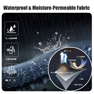 <span class=keywords><strong>Veste</strong></span> softshell imperméable, respirante, coupe-vent, à fermeture éclair, avec capuche, couleur unie, pour la montagne et la pêche - Product Image 5