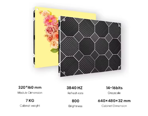 Écran LED intérieur HD P2, mur vidéo couleur, publicité graphique, cadre en aluminium - Product Image 2