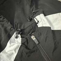 Ensemble de survêtement streetwear personnalisé pour homme en nylon réfléchissant 3M avec veste décontractée brodée zippée style oversize