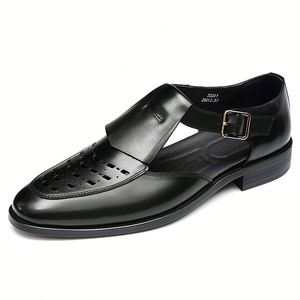 Zapatos de Diseñador de Lujo Originales para Hombre, Transpirables, de Piel Vacuna, Casuales, de Oficina, con Cierre de Cordones, para Primavera/Verano - Product Image 2