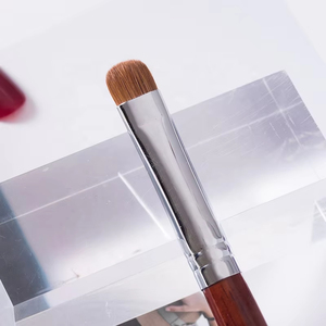 Pinceau à ongles en acrylique Kolinsky à manche en bois, à poils frisés à la française, pour poudre de manucure et nail art professionnel - Product Image 4