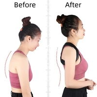 Correcteur de posture avec soutien dorsal en néoprène et sangles auto-agrippantes