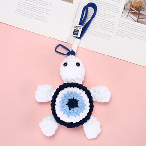 New Handmade Crochet Tortoise Charm Turtle Keychain <b>Mini</b> Cute Wool Knitted Woven Ocean Animal Soft <b>Bag</b> Pendant Accessories <b>Gift</b> - Product Image 4