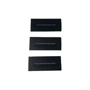 Matchbox Premium Patterned Cardboard Personalized Black Headed Matches Custom Black Box White Logo Safety Match
