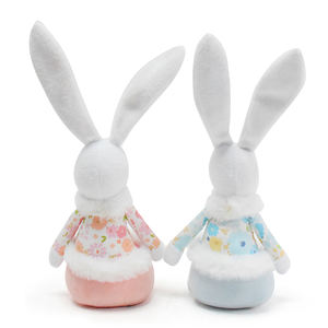 Decorações de Mesa para Festa de Páscoa Estilo Fazenda Artesanal, Presentes de Coelhos, Adorável Boneco de Coelho de Páscoa - Product Image 3