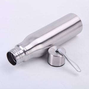 Logo Customization 750ml Promotional Gift Custom logo Printing Single Wall Sport Stainless <b>Steel</b> Vacuumed <b>Bottle</b> - Product Image 2