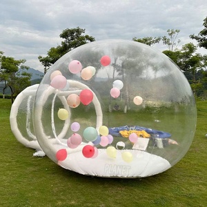 Popular 3 metros 4 metros <span class=keywords><strong>de</strong></span> diámetro transparente globo cúpula tienda hermética burbuja tienda <span class=keywords><strong>casa</strong></span> inflable burbuja tienda para <span class=keywords><strong>alquiler</strong></span> - Product Image 4