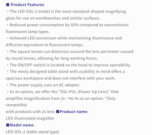 OTSUKA LED OSL-2 <b>Optical</b> 2X & 4X Square Lens Inspection <b>Instrument</b> - Product Image 5