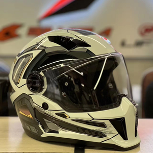 <span class=keywords><strong>Casco</strong></span> Integrale Nuovo di Fabbrica con Doppio Visiera Certificato DOT in Materiale ABS Logo <span class=keywords><strong>Personalizzato</strong></span> Spoiler Cromato <span class=keywords><strong>Casco</strong></span> da Moto - Product Image 2