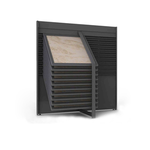 <strong>Customized</strong> for Durable Metal <strong>Tile</strong> Push-Pull <strong>Display</strong> Rack Eco-Friendly Portable Ceramic Showroom <strong>Display</strong> Cabinet <strong>Sample</strong> Stone Sli - Product Image 5