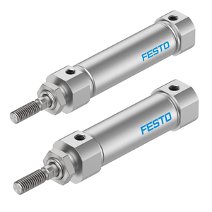   Cilindro Neumático Compacto de Doble Acción, Redondo, Estándar ISO Corto DSNU-S, Diseño que Ahorra Espacio - Product Image 1