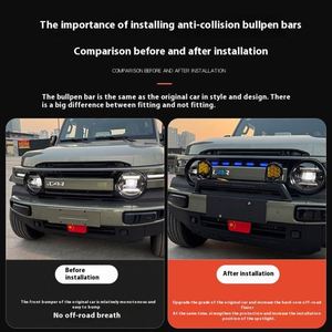 Accessoires extérieurs de haute qualité Abs noir modifié Bull bar avant pour accessoires Chery Icar V23 - Product Image 5