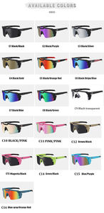 Lunettes de Soleil de Marque Heat Hot Wave Z87+ de Haute Qualité et de Luxe, Verre Monobloc Carré, pour Femme et Homme, Verres Dégradés, Protection UV400 - Product Image 6