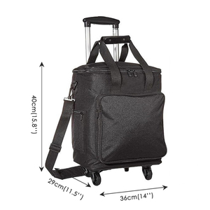Sac à vin pour 6 bouteilles, porte-vin de voyage, valise à roulettes pour le transport du vin, pour les professionnels du tourisme et les consommateurs - Product Image 2