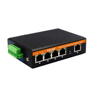 Tincam 5*10/100/1000M RJ45 cổng công nghiệp Ethernet chuyển đổi đường sắt/TREO TƯỜNG mạng chuyển đổi không được quản lý PoE + công nghiệp chuyển đổi - Product Image 2