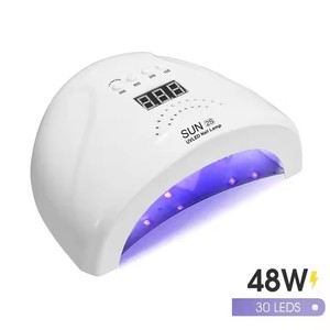 Lampe à ongles <span class=keywords><strong>LED</strong></span> <span class=keywords><strong>UV</strong></span> Sun2S 48W, Nouveauté 2026, 3 réglages de minuterie, Alimentation électrique, Matériau plastique, Haute qualité, Infrarouge automatique - Product Image 3