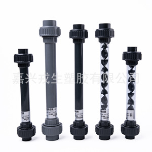 Cpvc Static <b>Mixer</b> DN15 200 Chemical Grade <b>Plastic</b> Pipe <b>Mixer</b> For Fluid Blending Vertical Configuration - Product Image 3