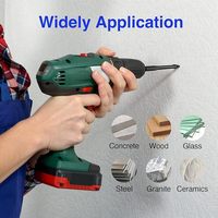 Forets à pointe de lance en carbure de tungstène WEHER WH-GTD à tige hexagonale/ronde, haute efficacité pour le perçage du verre/des carreaux, ISO