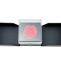 Symbole de rose éternelle personnalisé fantaisie proposition haut de gamme saint valentin anniversaire précieux cadeau amour cadeau bijoux emballage boîte-cadeau