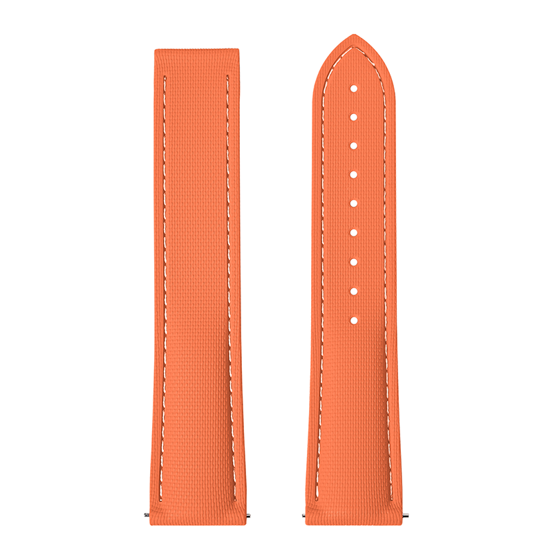 Orange(White line)-Without Buckle