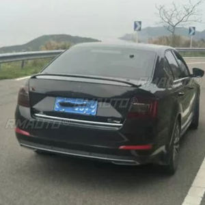 For Volkswagen Skoda Octavia 2014-2018 ABS Fiberglass Unpainted Color Rear Spoiler Tail Trunk Wing <b>Boot</b> Lip <b>Cover</b> Car Styling - Product Image 4