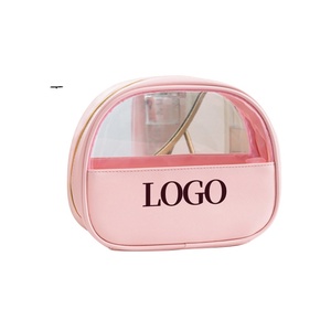 Custom logo Fashion pink Pvc Plastic Transparent clear Zipper Kids <strong>Travel</strong> <strong>Wash</strong> Toiletry Pouch Makeup Cosmetic <strong>Bag</strong> with Zipper - Product Image 6