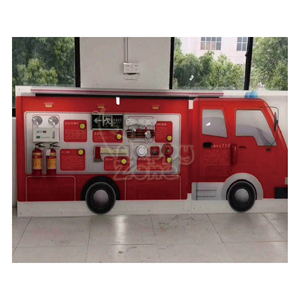 <span class=keywords><strong>Camion</strong></span> de pompiers en bois pour enfants, véhicule éducatif sur le thème du feu, personnalisé par une usine chinoise, tendance pour les enfants de maternelle - Product Image 4