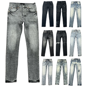 <span class=keywords><strong>Jeans</strong></span> da <span class=keywords><strong>Uomo</strong></span> Purp Brand, Vendita all'Ingrosso, <span class=keywords><strong>Jeans</strong></span> Rock Revival Slim Fit, <span class=keywords><strong>Jeans</strong></span> da <span class=keywords><strong>Uomo</strong></span> con Effetto Verniciato - Product Image 1
