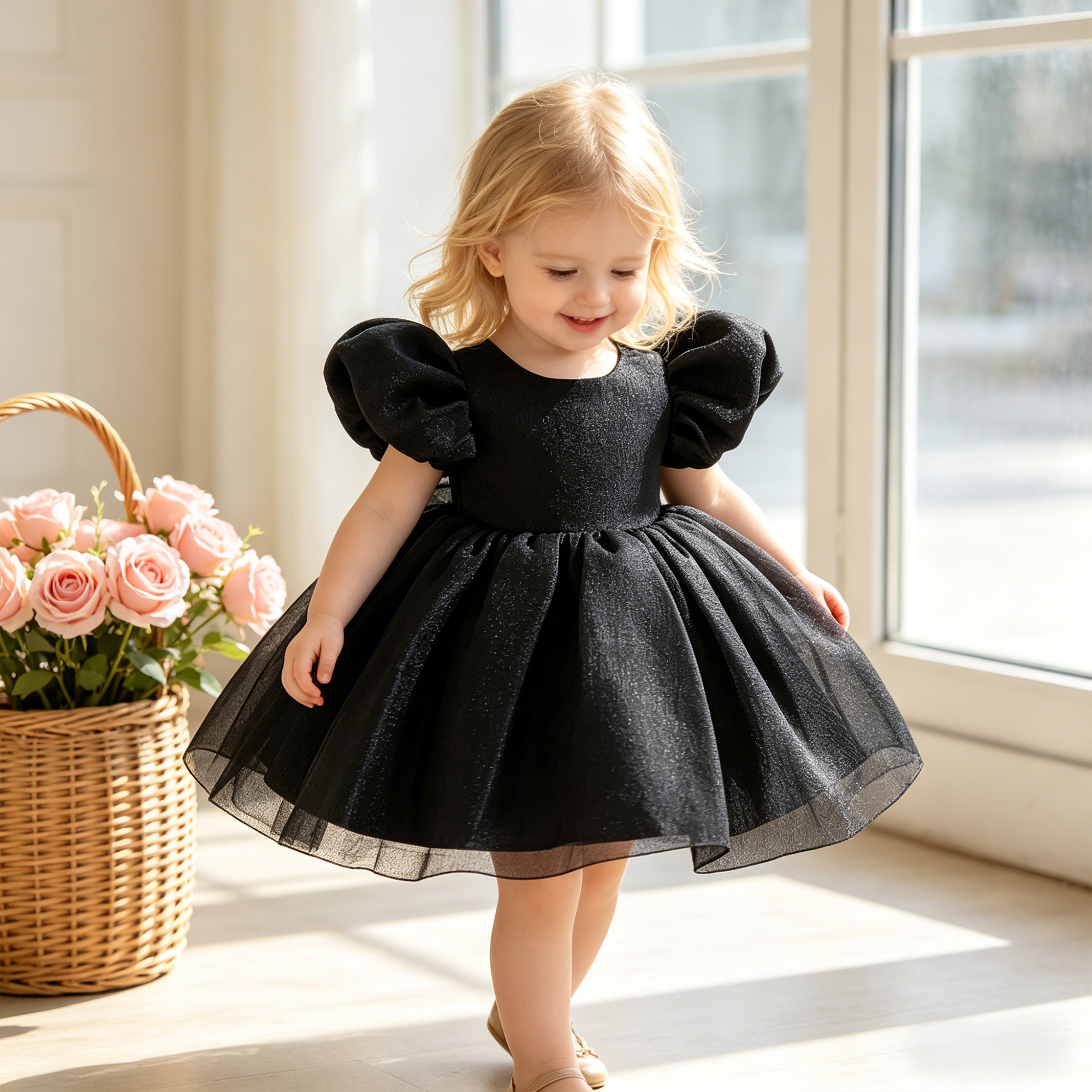 strapless open back dress Baby Girls Princess Dress For Newborn 3 6 9 12 18 24 Months Birthday P –  jetechband main image 0