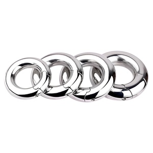 Anillo para Pene de Metal FRRK, Anillo para Pene Grueso y Pesado para Hombres, Retrasa la Eyaculación, Estirador de Escroto, Juguetes Sexuales para Parejas - Product Image 3