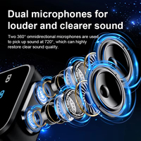 RTS vente en gros 2 en 1 K32 Mini Lavalier sans fil Microphone ABS pince de collier réduction du bruit pour enregistrement de podcast Clip d'interview