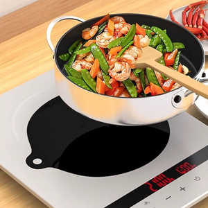 Ensemble de tapis de protection à induction en silicone noir 6 pièces - Product Image 2