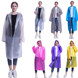 Hooded <strong>Long</strong> Raincoat Heavy Duty <strong>Long</strong> Yellow <strong>Rain</strong> <strong>Coat</strong> - Product Image 6