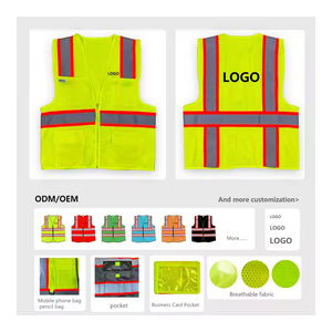 Chaleco Reflectante de Seguridad para Camioneros, Exclusivo para Líderes, Chaleco de Alta Visibilidad, Ropa Reflectante, Ropa de Trabajo de Alta Visibilidad - Product Image 5