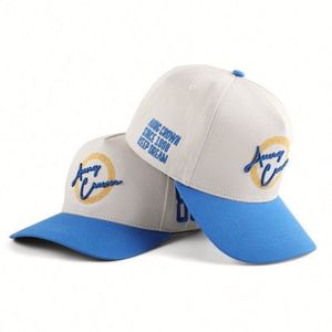 Gorra de Béisbol Bordada Personalizada de Fábrica, Unisex, de 5 Paneles, Tela de Algodón, Tamaño Ajustable, Visera Curva de Dos Tonos - Product Image 4