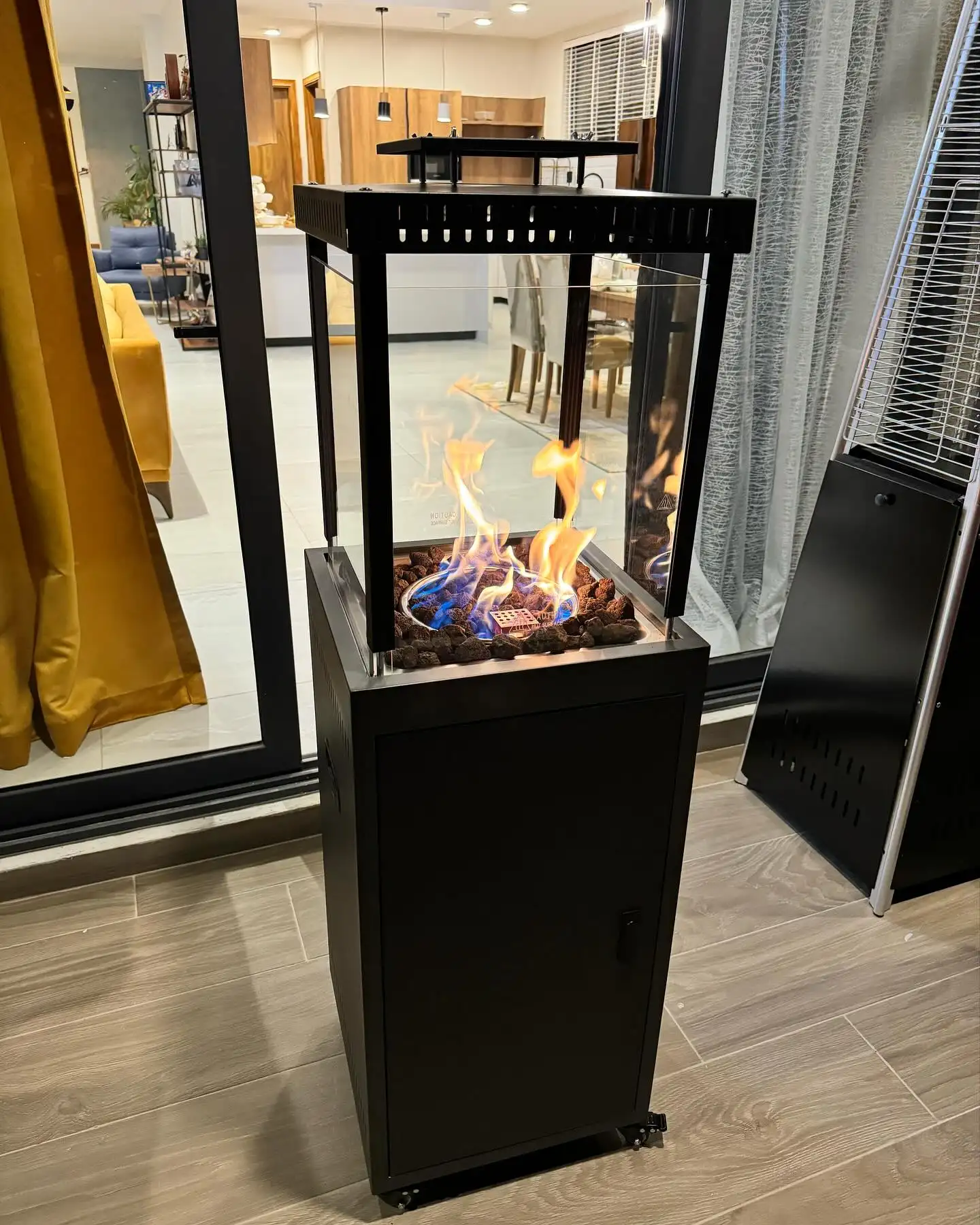Hotel Real flame fireplace outdoor Portable Propane gas patio heater