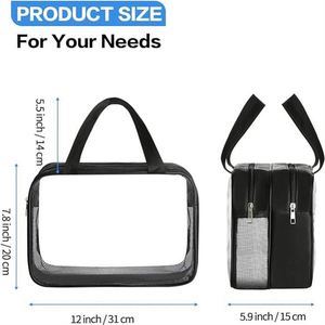 Makeup <b>Toiletry</b> <b>Storage</b> Bag Organizer Bag Custom Logo Portable Women's Large Capacity Portable Travel Zipper Bag Fashion - Product Image 5