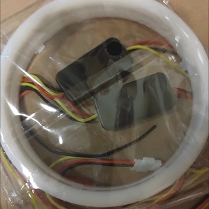 Feu clignotant automobile blanc ambre 12V <span class=keywords><strong>LED</strong></span> avec anneau lumineux Angel Eyes et diffuseur <span class=keywords><strong>pour</strong></span> lentille de projecteur - Product Image 4