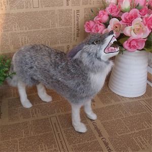 Sản Phẩm Mới Hiện Đại Thú Nhồi Bông Đồ Chơi Động Vật Sói Động Vật Hoang Dã Thực Tế Sói - Product Image 6