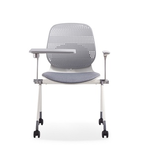High End Ergonomic Training Classroom Furniture Plastic <b>Tables</b> and <b>Chairs</b> Conference <b>Foldable</b> Training <b>Chair</b> With Writing Pad - Product Image 5