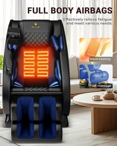 Zero-Gravity Ganzkörper-Massagesessel mit Wärmetherapie, Bluetooth-Lautsprecher, Luftkompression, Fußroller und Touchscreen - Product Image 2